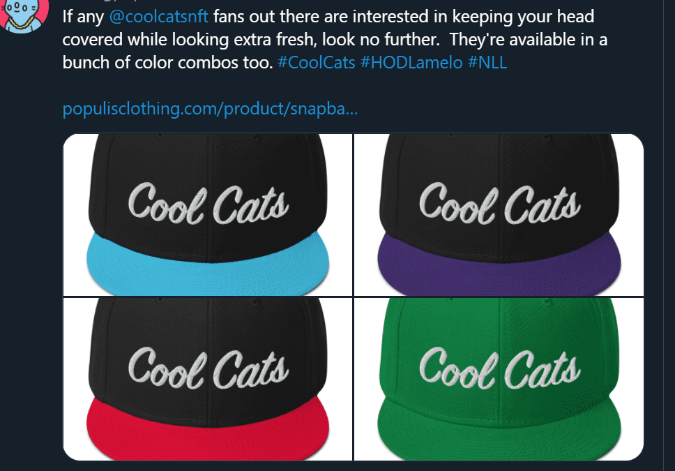 Bored Ape后，Cool Cats销售额1天暴涨近6倍将会是下一部NFT大片吗？1