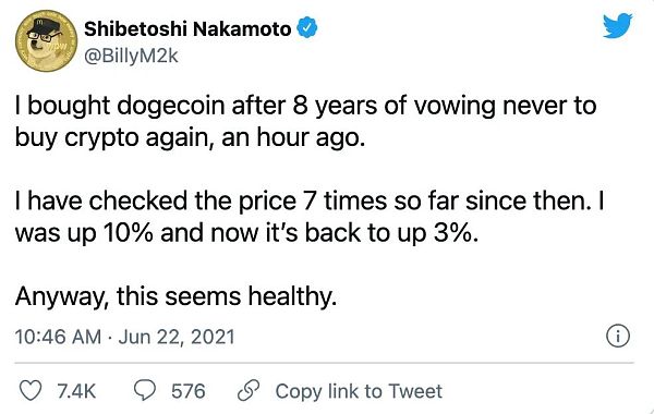 三个与狗狗币有关的人：一个退出了币圈，一个重新进了币圈，一个想上天3