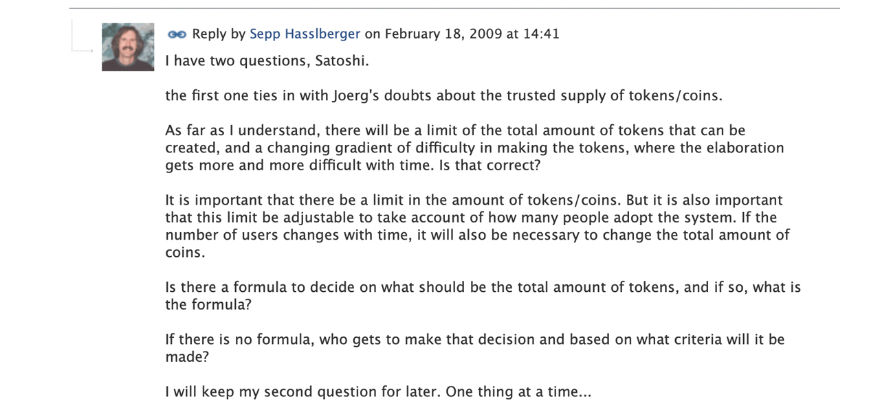 13年前的今天，中本聪发表了第一篇介绍比特币的帖子1