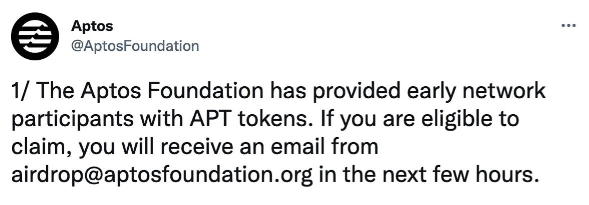 Aptos基金会官方宣布,将和Aptos Labs各司其职推动协议生态的发展 Aptos基金会官方宣布,将和Aptos Labs各司其职推动协议生态的发展