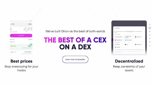 Orion的一体化交易终端聚合了加密货币流动性 Orion的一体化交易终端聚合了加密货币流动性