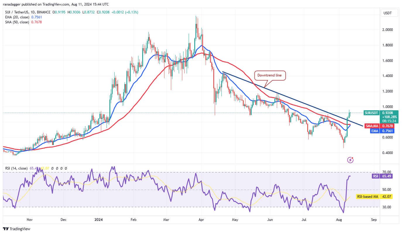 投资者认为比特币价格回调能够推动ETH、SUI、TAO和NOT的发展势头5 投资者认为比特币价格回调能够推动ETH、SUI、TAO和NOT的发展势头5