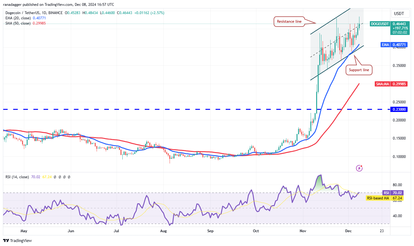 比特币价格区间接近10万美元,投资者关注DOGE、SUI、PEPE和FTM3 比特币价格区间接近10万美元,投资者关注DOGE、SUI、PEPE和FTM3