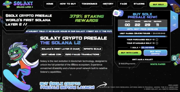 为什么$SOLX会成为下一个爆发的加密货币? 为什么$SOLX会成为下一个爆发的加密货币?