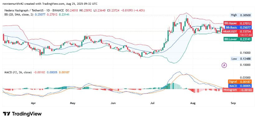 HBAR价格有望突破0.30美元:分析师预测2025年将出现大幅上涨 HBAR价格有望突破0.30美元:分析师预测2025年将出现大幅上涨